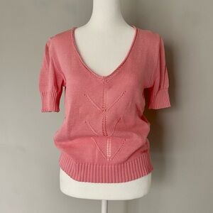 Vintage Courreges Pink Knit Sweater